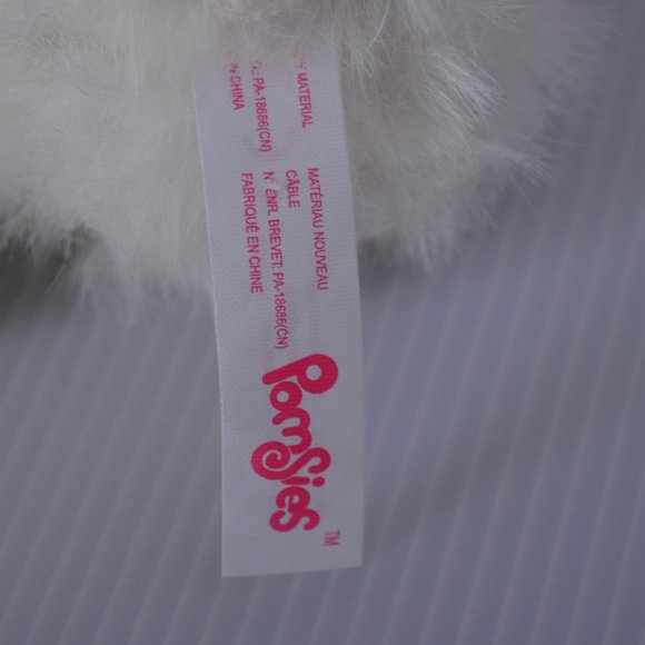 PATCHES WHITE PINK MINT Pomsies Pom Pom Wearable Plush Interactive Pet Toy WORKS - Picture 6 of 11